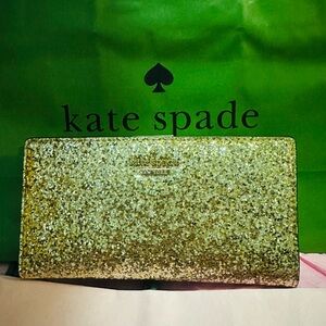 Kate Spade✨💛⭐️Sparkling Gold Wallet